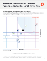 Rapport Momentum Grid pour Advanced Planning and Scheduling (APS)